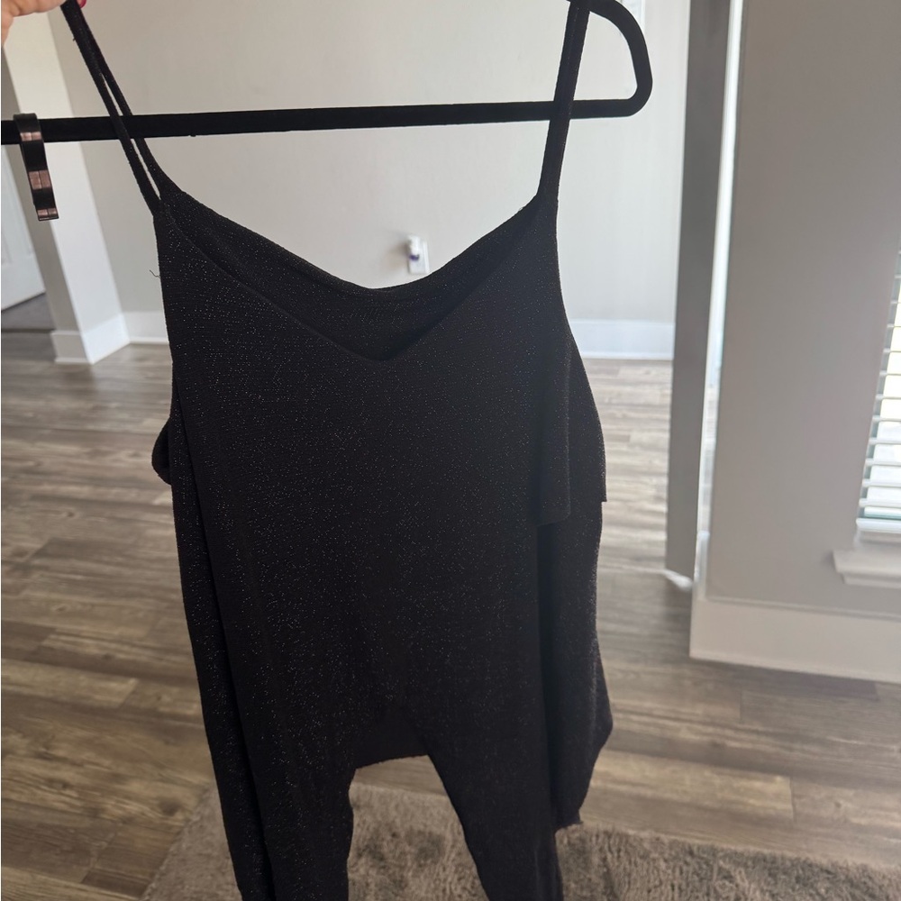 Zara Black Camisole with Scoop Neckline